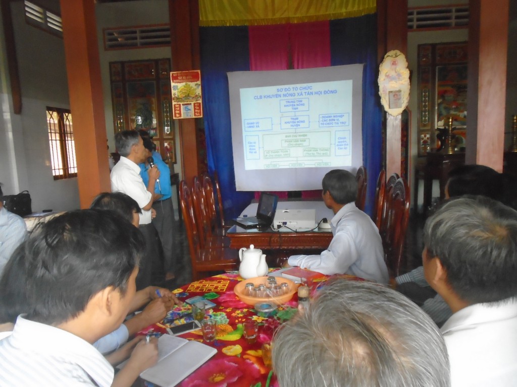 Quang cảnh buổi làm việc với Đoàn TTKN Vĩnh Long