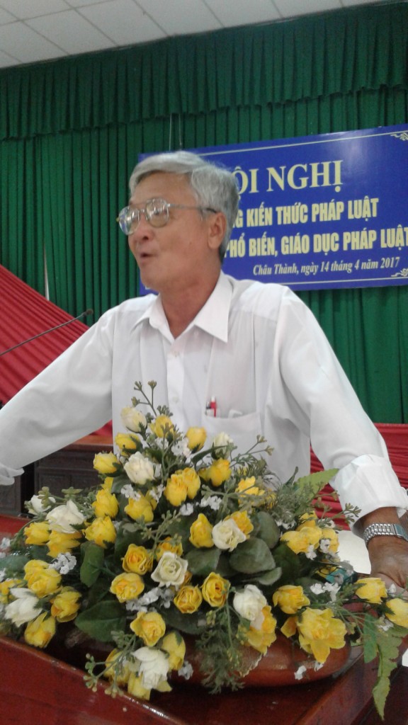 UVTVHU, Trưởng Ban Tuyên giáo HU, Báo cáo viên pháp luật  Nguyễn Văn Quang triển khai luật