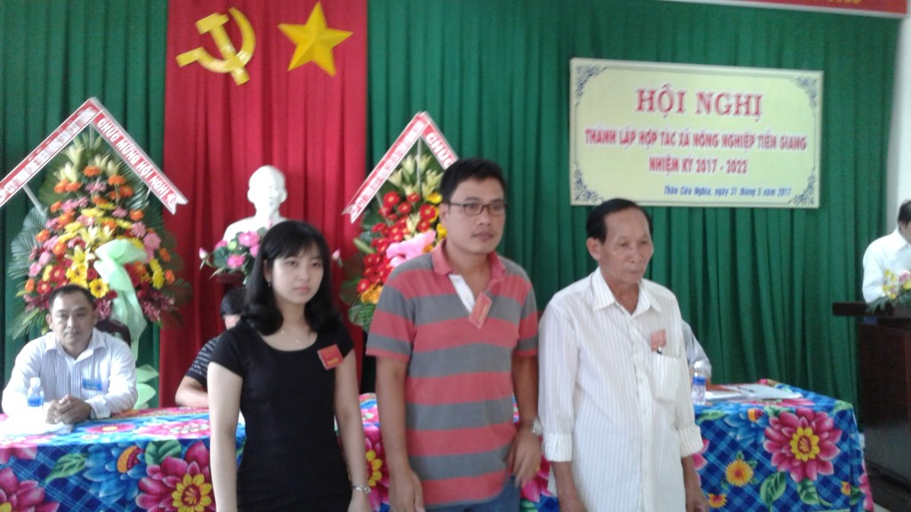 Hội đồng quản trị Hợp tác xã nông nghiệp Tiền Giang ra mắt