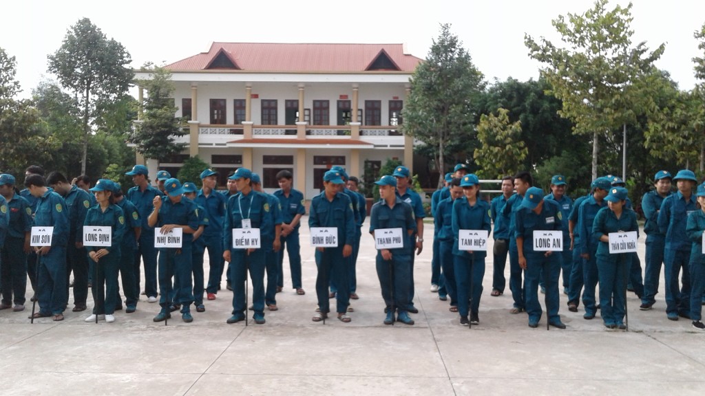 Tập hợp đội ngũ sẵn sàng trước giờ Hội thao