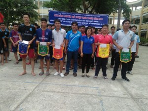 Các đội đoạt giải tại Giải Bóng chuyền trẻ huyện Châu Thành năm 2019